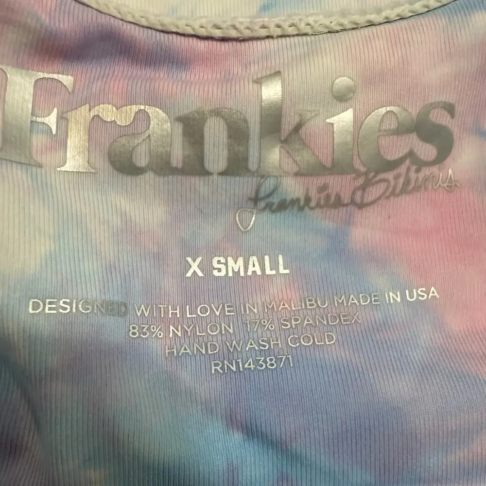 Frankie's Bikinis XS Funfetti twenty five swim bikini top SW 2918